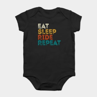 Eat Sleep Ride Repeat Baby Bodysuit